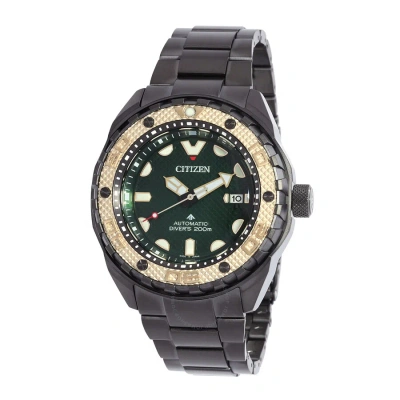Citizen Promaster Automatic Green Dial Men's Watch Nb6008-82x In Black / Gold Tone / Green / Rose / Rose Gold Tone