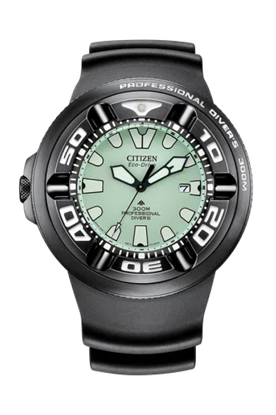 Pre-owned Citizen Promaster Bj8055-04x Eco-drive Professional Diver Ecozilla Casual Sports
