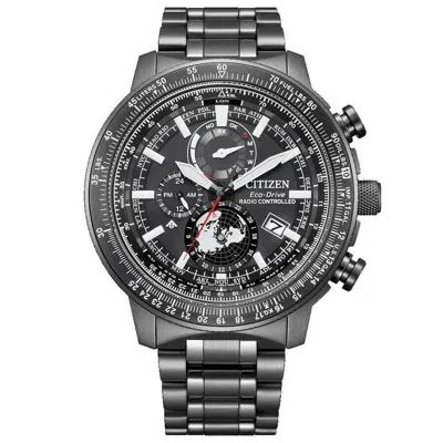 Pre-owned Citizen Promaster By3005-56g Sky Series Geo Trekker Eco Drive Black Men's Watch