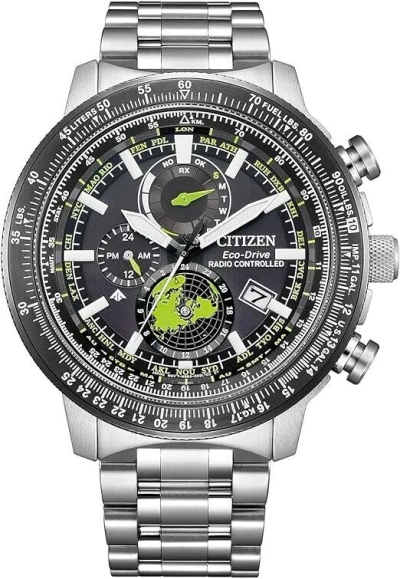 Pre-owned Citizen Promaster By3006-53e Eco-drive Radio-controlled Watch Geo Trekker Sky