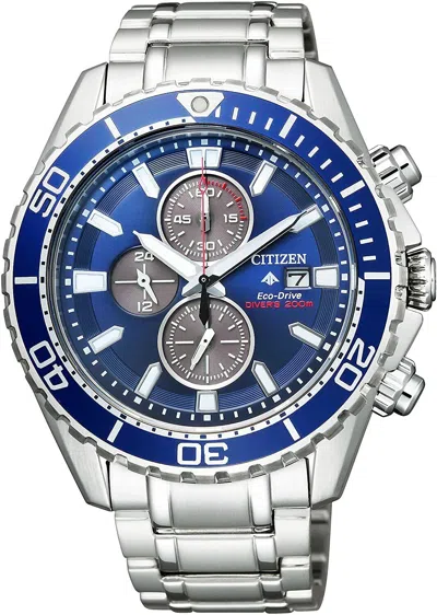 Pre-owned Citizen Promaster Ca0710-91l Eco-drive Chronograph 200m Diver Men Watch