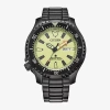 Citizen Promaster Dive Automatic Mens Automatic Black Stainless Steel Bracelet Watch Ny0155-58x In Black