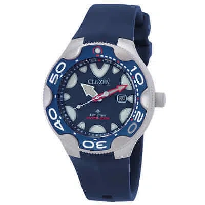 Pre-owned Citizen Promaster Dive Digital Blue Dial Men's Watch Bn0231-01l