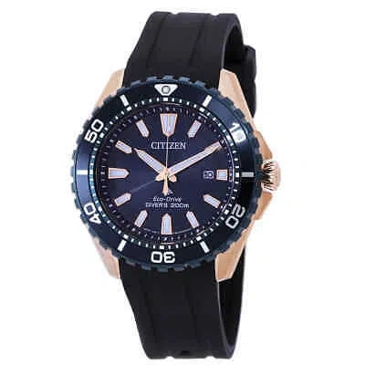 Pre-owned Citizen Promaster Dive Eco-drive Blue Dial Men's Watch Bn0196-01l
