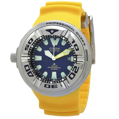 Citizen Eco-drive Men's Promaster Dive Yellow Strap Watch 48mm In Blue / Gold Tone / Yellow