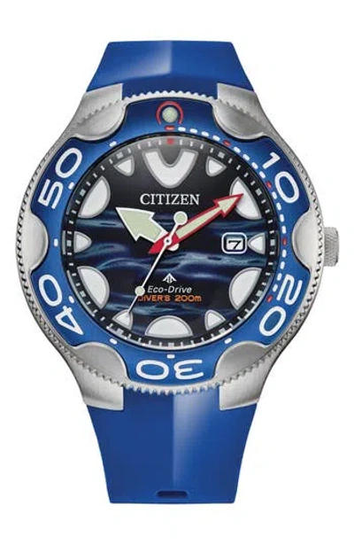 Citizen Promaster Dive Faux Leather Strap Watch, 46mm