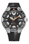 Citizen Promaster Dive Faux Leather Strap Watch, 46mm In Black