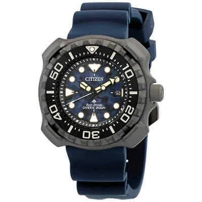 Pre-owned Citizen Promaster Diver Blue Dial Super Titanium Men's Watch Bn0227-09l