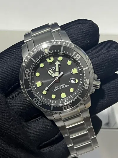 Pre-owned Citizen Promaster Diver Eco-drive Men's Watch Bn0167-50h Gray Dial Date Display