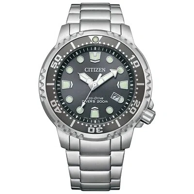 Pre-owned Citizen Promaster Eco-drive Bn0167-50h Diver Solor Men Wristwatch Stainlesssteel