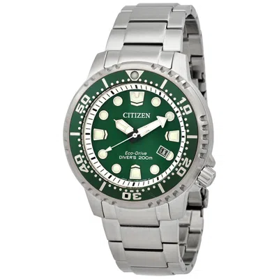 Citizen Promaster Eco-drive Green Dial Men's Watch Bn0158-85x In Metallic