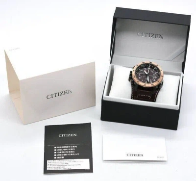 Pre-owned Citizen Promaster Eco-drive Land Bn4055-35w Altichron Solar Men's Watch