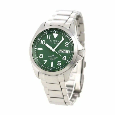 Pre-owned Citizen -new-  Promaster Ecodrive Pmd56-2951 Green Titanium Solar Men Watch Japan