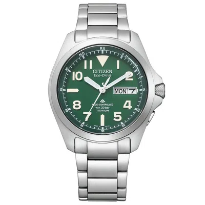 Pre-owned Citizen Promaster Ecodrive Pmd56-2951 Titanium Solar Watch Fast Ship