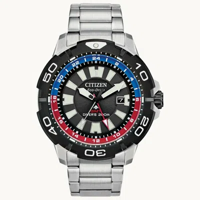 Pre-owned Citizen Promaster Gmt Diver Eco-drive Bj7128-59e
