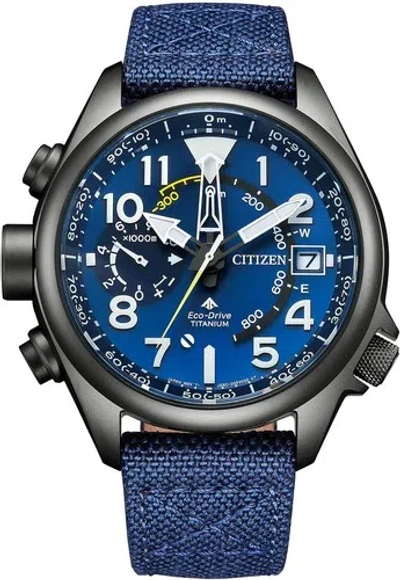Pre-owned Citizen Promaster Land Bn4065-07l Altichron Eco-drive Titanium Solar Watch Men