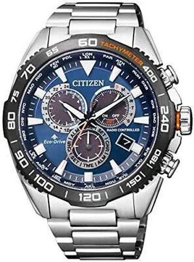 Pre-owned Citizen Promaster Land Cb5034-82l Eco-drive Radio Watch Direct Flight