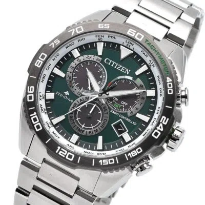 Pre-owned Citizen Promaster Land Cb5034-91w Eco-drive Radio Direct Flight Watch E660 Men's