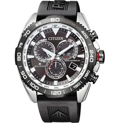 Pre-owned Citizen Promaster Land Cb5036-10x Black Eco-drive Men's Watch In Box