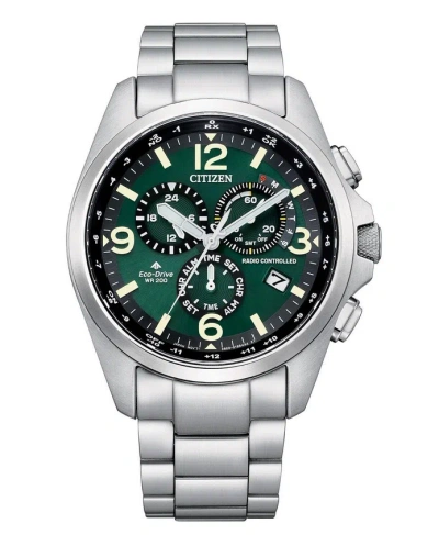 Pre-owned Citizen Cb5921-59x Promaster Land Green Dial Eco-drive Sapphire Men's Watch