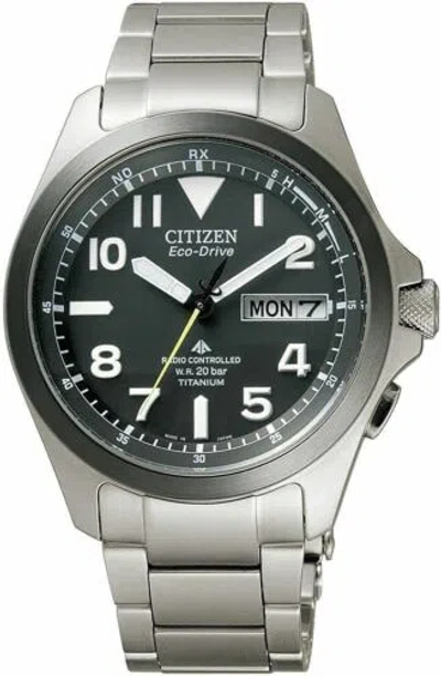 Pre-owned Citizen Promaster Land Pmd56-2952 Eco-drive Titanium Men's Watch In Box