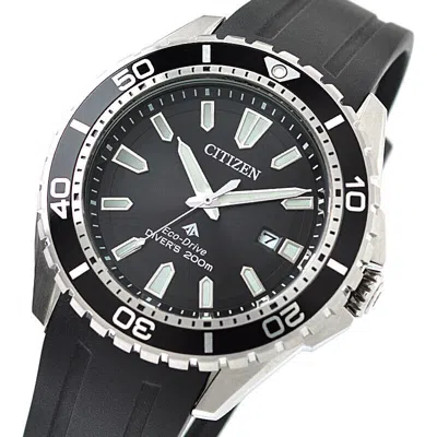 Pre-owned Citizen Promaster Marine Bn0190-15e Eco-drive Diver Watch Urethane Band 44.5mm