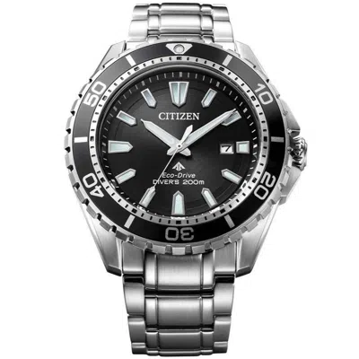 Pre-owned Citizen Promaster Marine Bn0190-82e Eco-drive Diver Watch Black Dial Men's