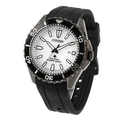 Pre-owned Citizen Promaster Marine Bn0197-08a Eco-drive Solar Men Watch Diver 200m