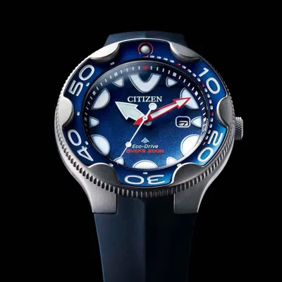 Pre-owned Citizen Promaster Marine Bn0231-01l Eco-drive Diver's Watch 200m Orca Blue