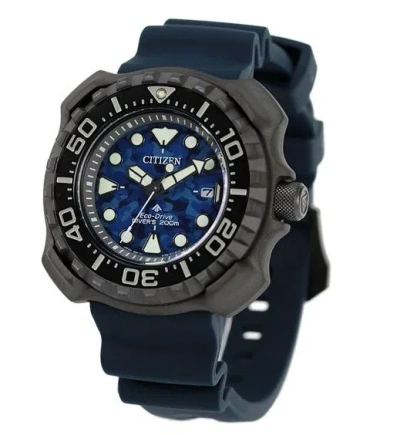 Pre-owned Citizen Promaster Men's Dive Titanium Eco Drive Sports Watch Bn0227-09l