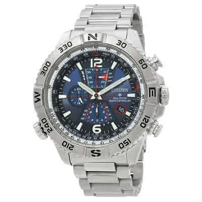 Pre-owned Citizen Promaster Navihawk Blue Men's Watch - At8220-55l
