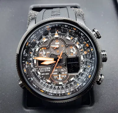 Pre-owned Citizen Promaster Navihawk Jy8035-04e A-t Men's Watch Polyurethane Strap