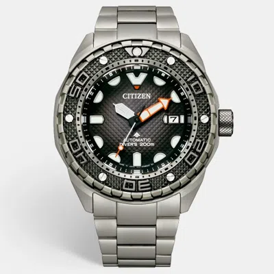 Pre-owned Citizen Promaster Nb6004-83e Grey Gradient Dial Duratect / Super Titanium Men's Wristwatch 44 Mm