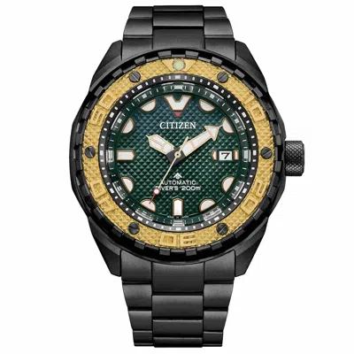Pre-owned Citizen Promaster Nb6008-82x Automatic Green Dial Men Watch Asia Limited 500 Pcs