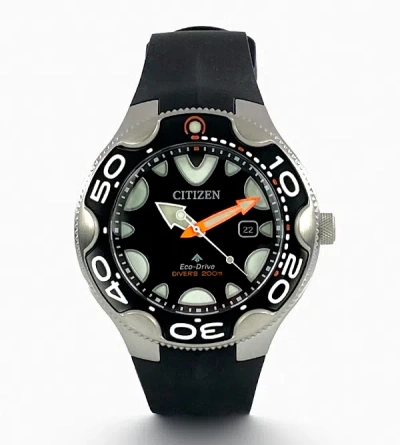 Pre-owned Citizen Bn0230-04e Promaster Orca Dive Black Dial Watch