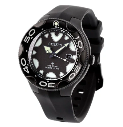Pre-owned Citizen Promaster Orca Diver Black Dial Watch Bn0235-01e