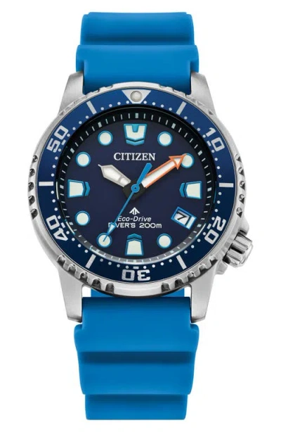 Citizen Promaster Sea Polyurethane Strap Watch, 36.5mm In Blue