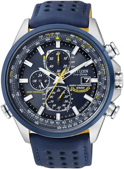 Pre-owned Citizen Promaster Sky At8020-03l Blue Angels Solar Radio Men's Watch Date