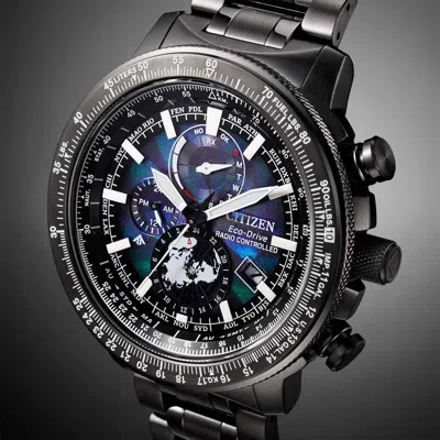 Pre-owned Citizen Promaster Sky By3005-56e Layers Of Time Limited Radio Solar Watch 46mm