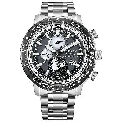 Pre-owned Citizen Promaster Sky By3006-53h Men Watch Eco-drive Direct Flight Atomic Radio