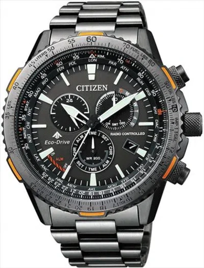 Pre-owned Citizen Promaster Sky Cb5007-51h Eco-drive Radio Direct Flight Men`s Watch Japan