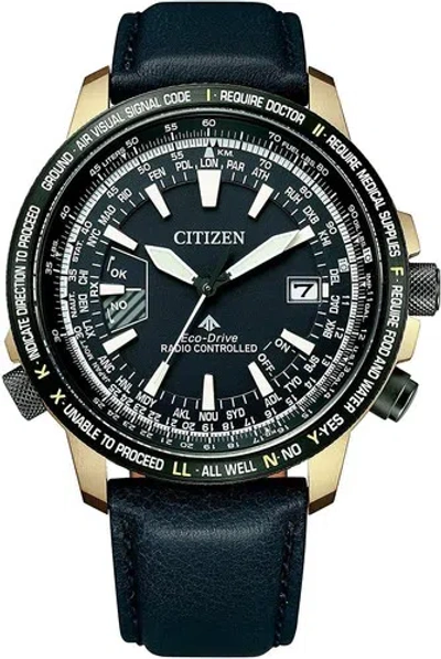 Pre-owned Citizen Promaster Sky Eco-drive Cb0204-14l Solar Radio Men's Watch In Box