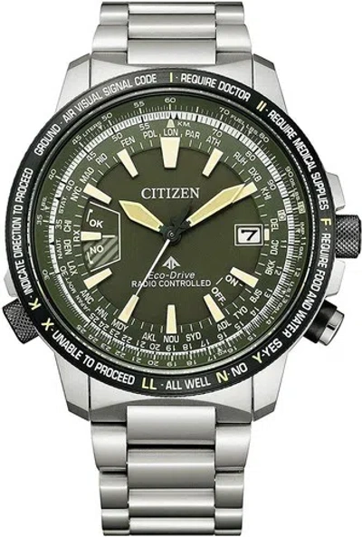 Pre-owned Citizen Promaster Sky Eco-drive Cb0206-86x Solar Radio Men's Watch In Box