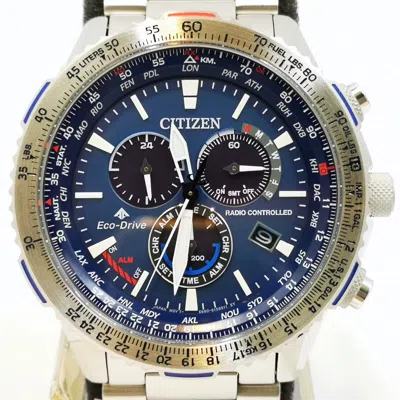 Pre-owned Citizen Promaster Sky Ecodrive Cb5000-50l Blue Radio Men's Watch In Box