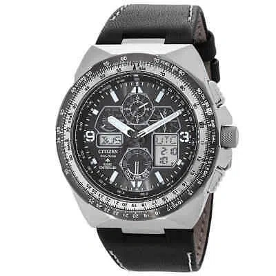 Pre-owned Citizen Promaster Skyhawk A-t Chronograph Black Dial Men's Watch Jy8149-05e