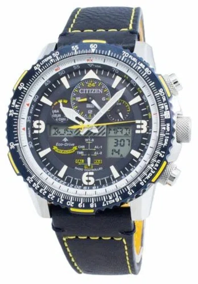 Pre-owned Citizen Promaster Skyhawk A-t Eco-drive Jy8078-01l Radio Controlled 200m Men's W