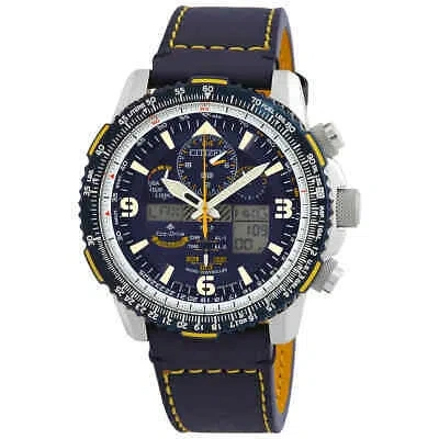 Pre-owned Citizen Promaster Skyhawk A-t Perpetual Alarm Chronograph Men's Watch Jy8078-01l