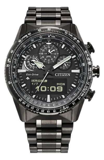 CITIZEN CITIZEN PROMASTER SKYHAWK ECO-DRIVE CHRONOGRAPH BRACELET WATCH, 43MM
