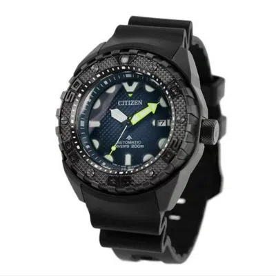Pre-owned Citizen Promaster Super Titanium Automatic Sapphire Dark Blue Watch Nb6005-05l
