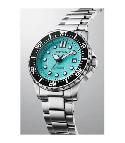 Pre-owned Citizen Promaster Watch Nj0170-83x Automatic Tiffany Blue Dial Silver Steel